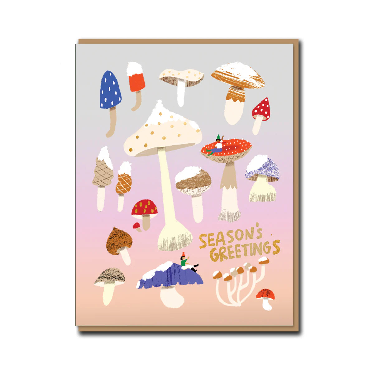 Shroomy Winter - Box of Christmas Eight Cards