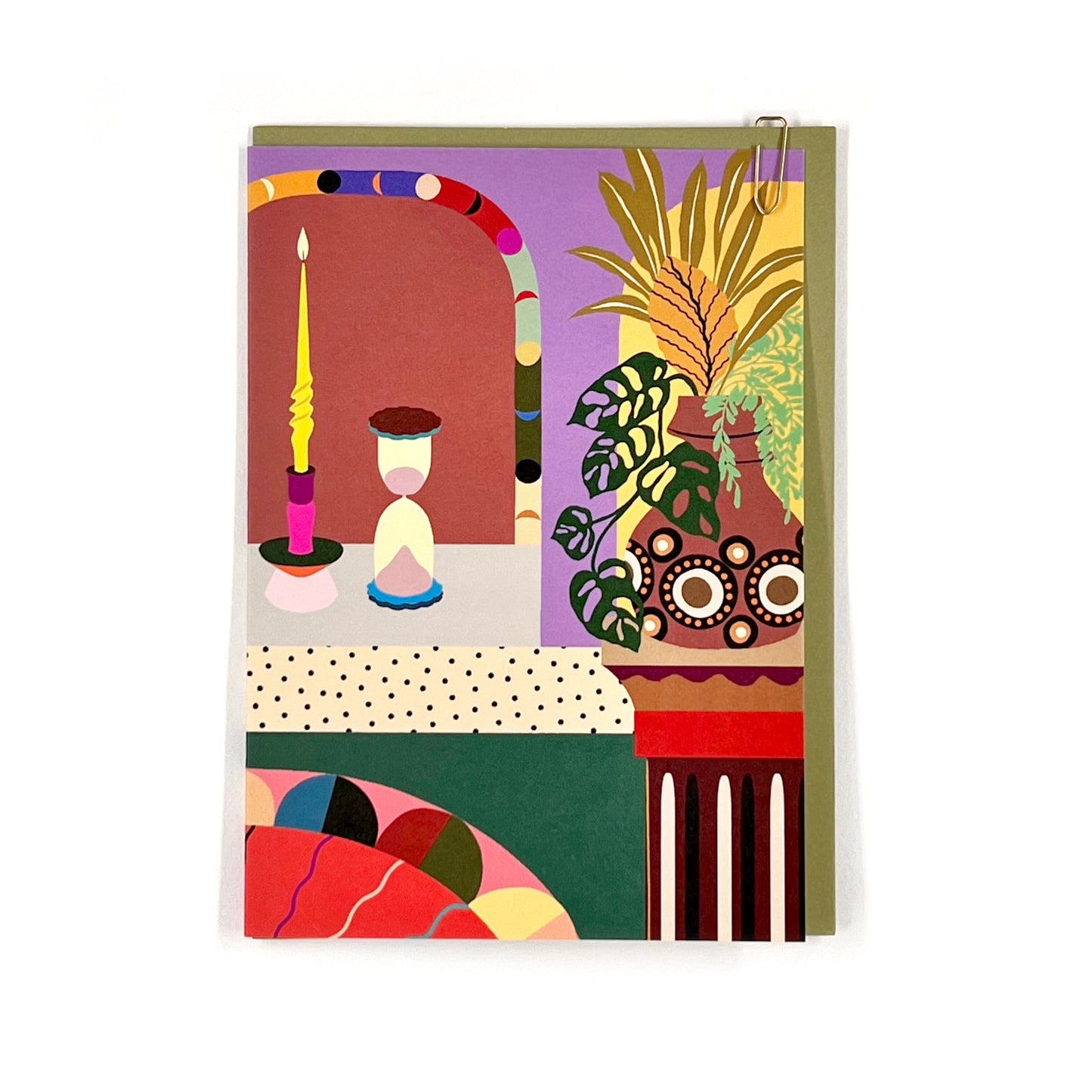 Timer Botanical Greeting Card