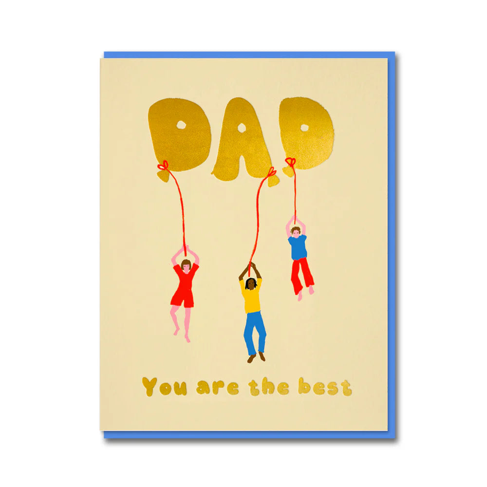 Dad Best Balloon Card