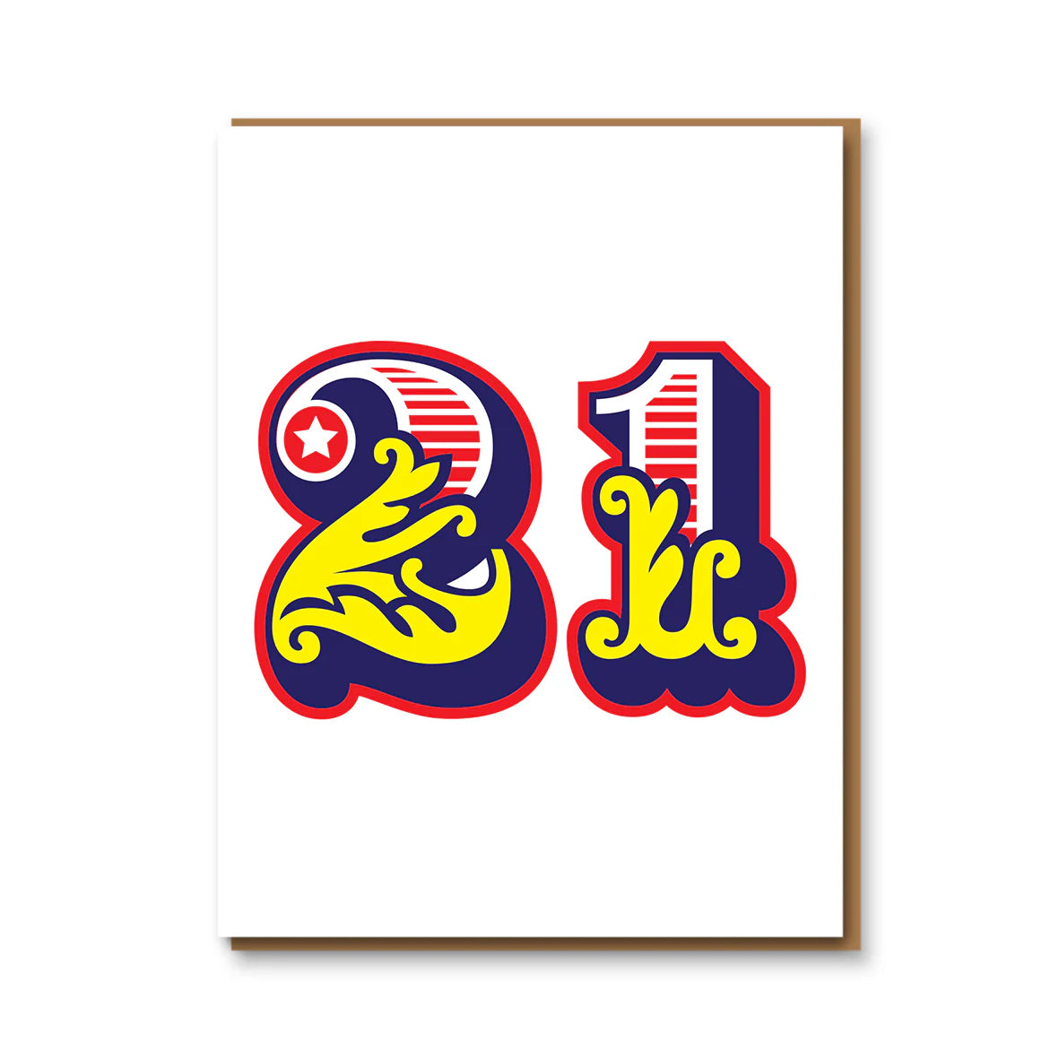 21 Big Top Birthday Card