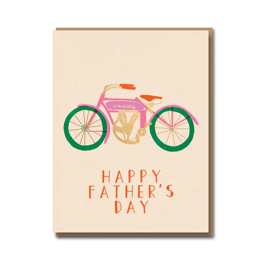 Vintage Biker Father's Day Card