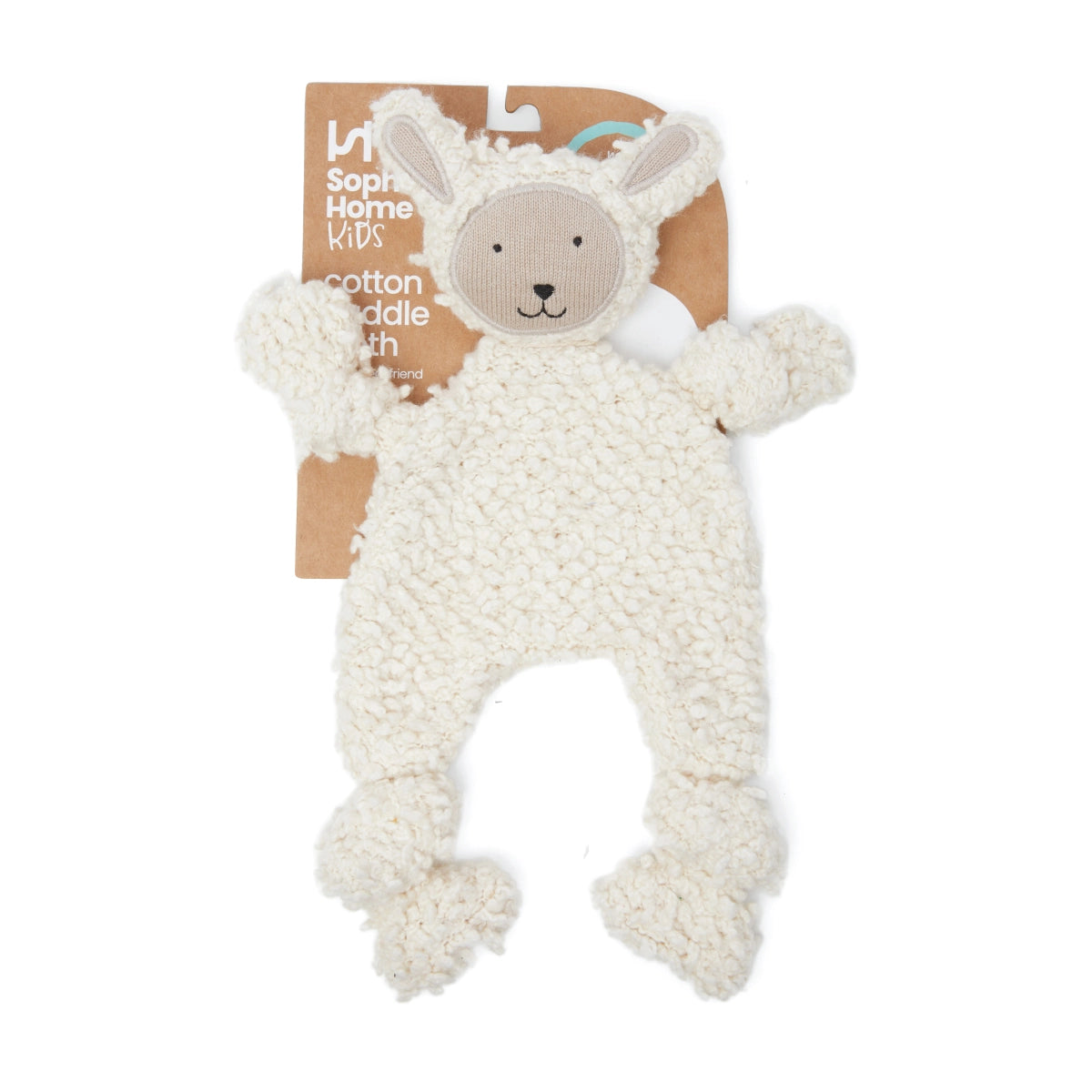 Cotton Knit Baby Comforter Cuddle Cloth - Sheep