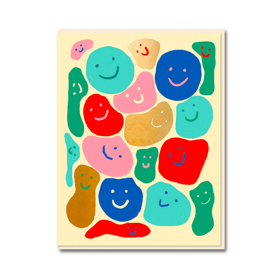 Blobs Greetings Card