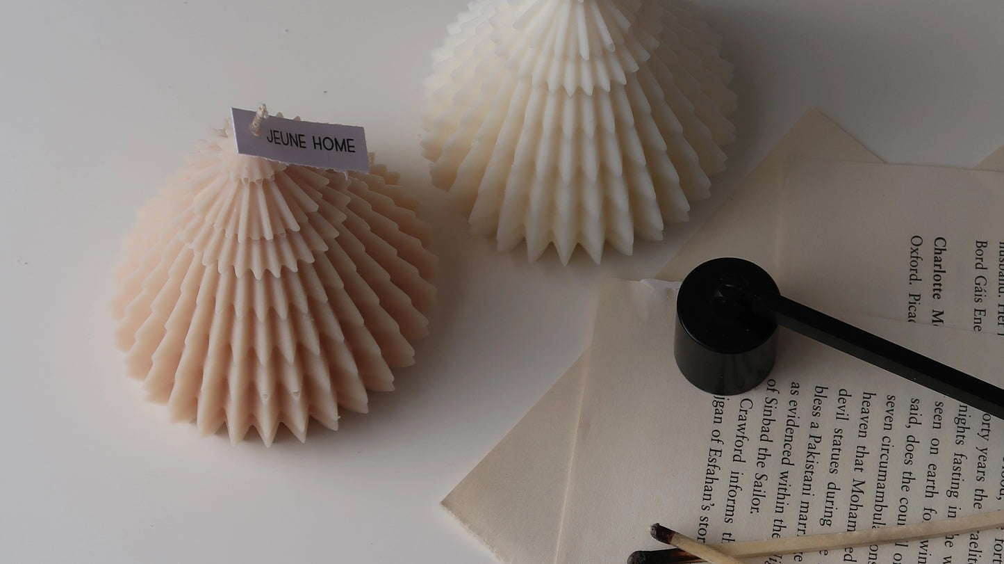 Origami Christmas Tree Candle