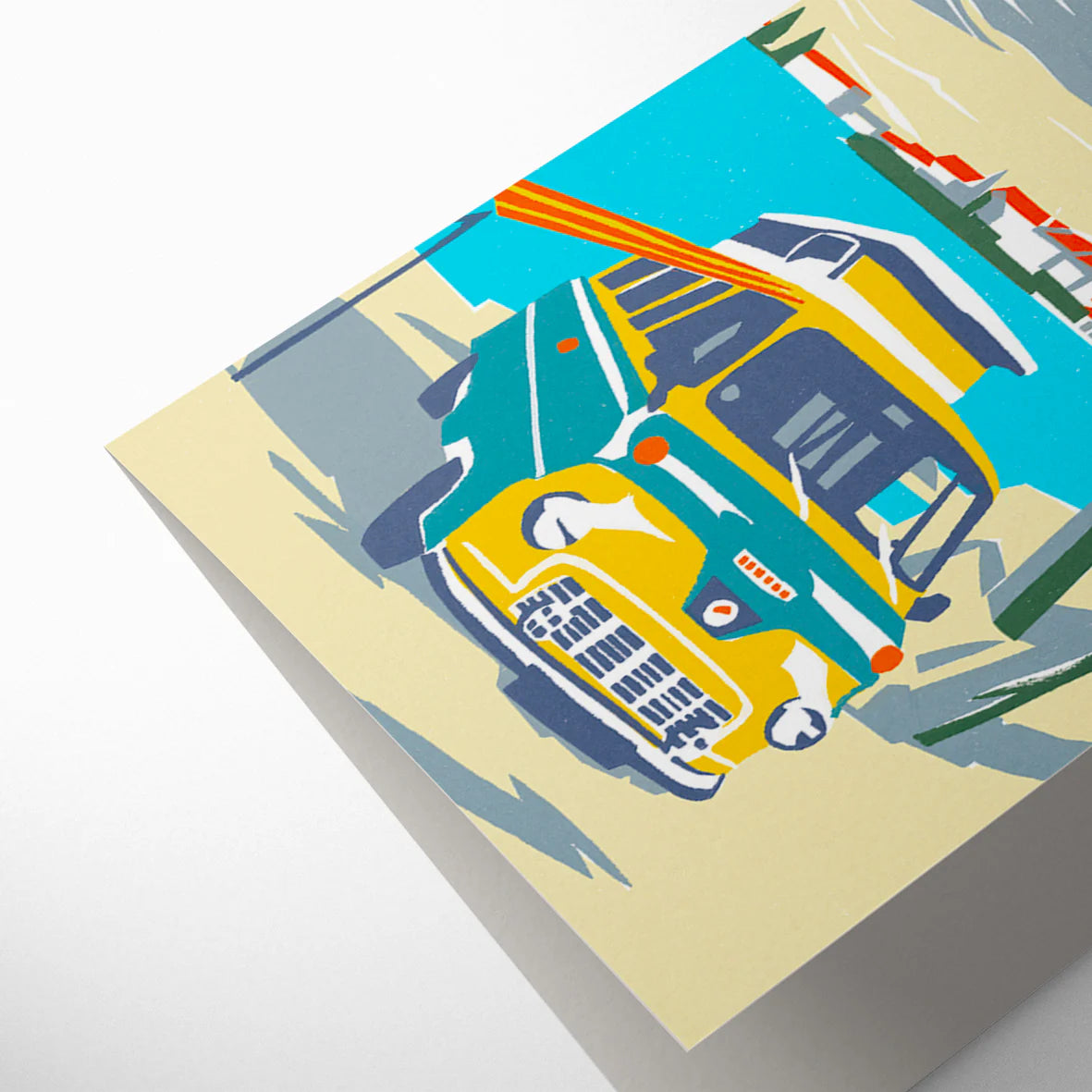 Beach Camper Van Greetings Card