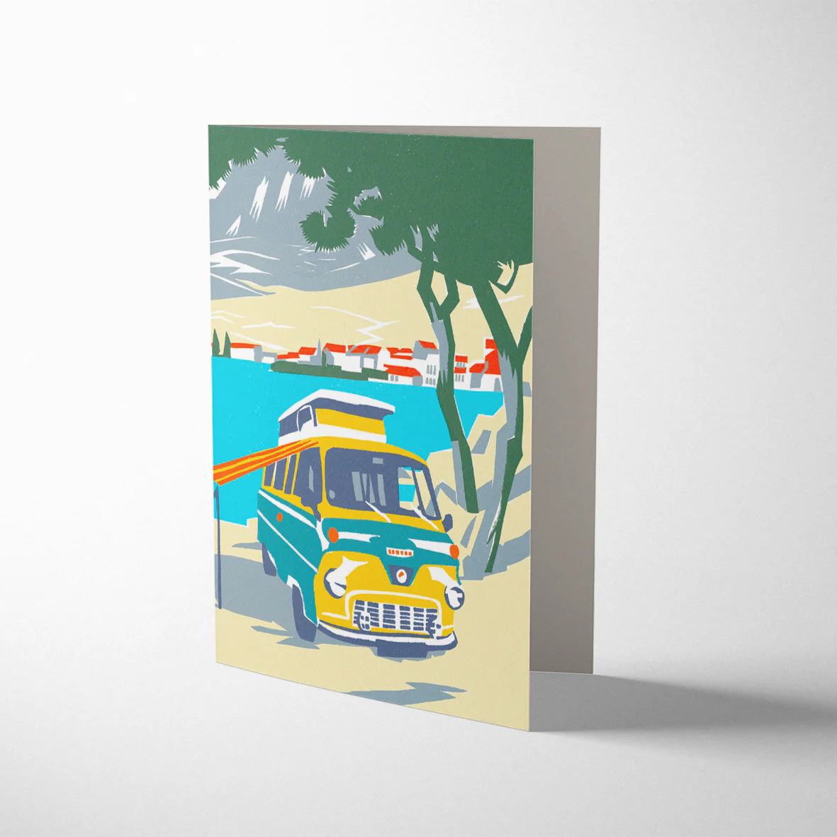 Beach Camper Van Greetings Card