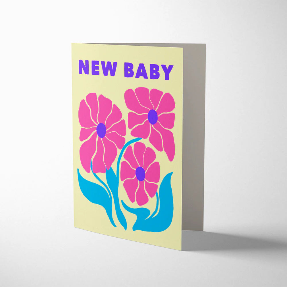 Chrysanthemun New Baby Card