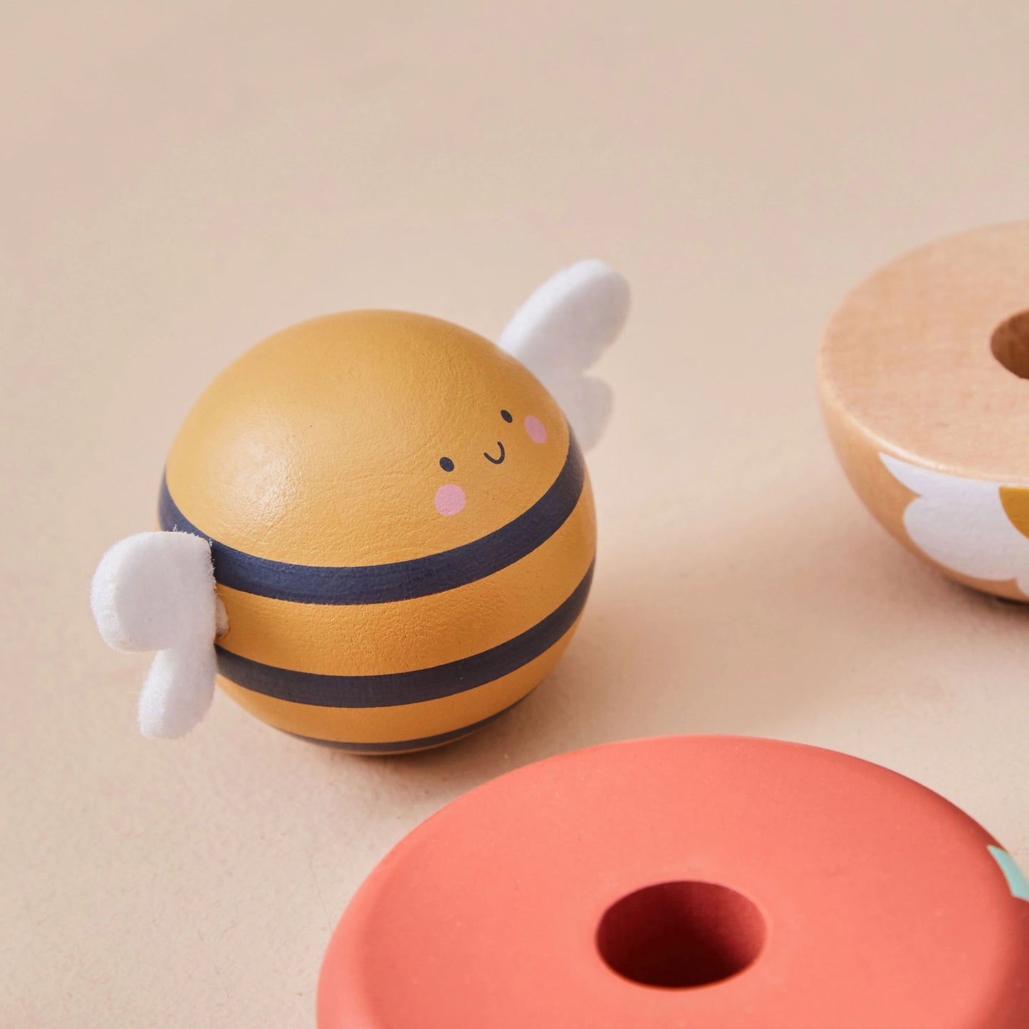 Just Bee Kids Wooden Bee Stacking Toy