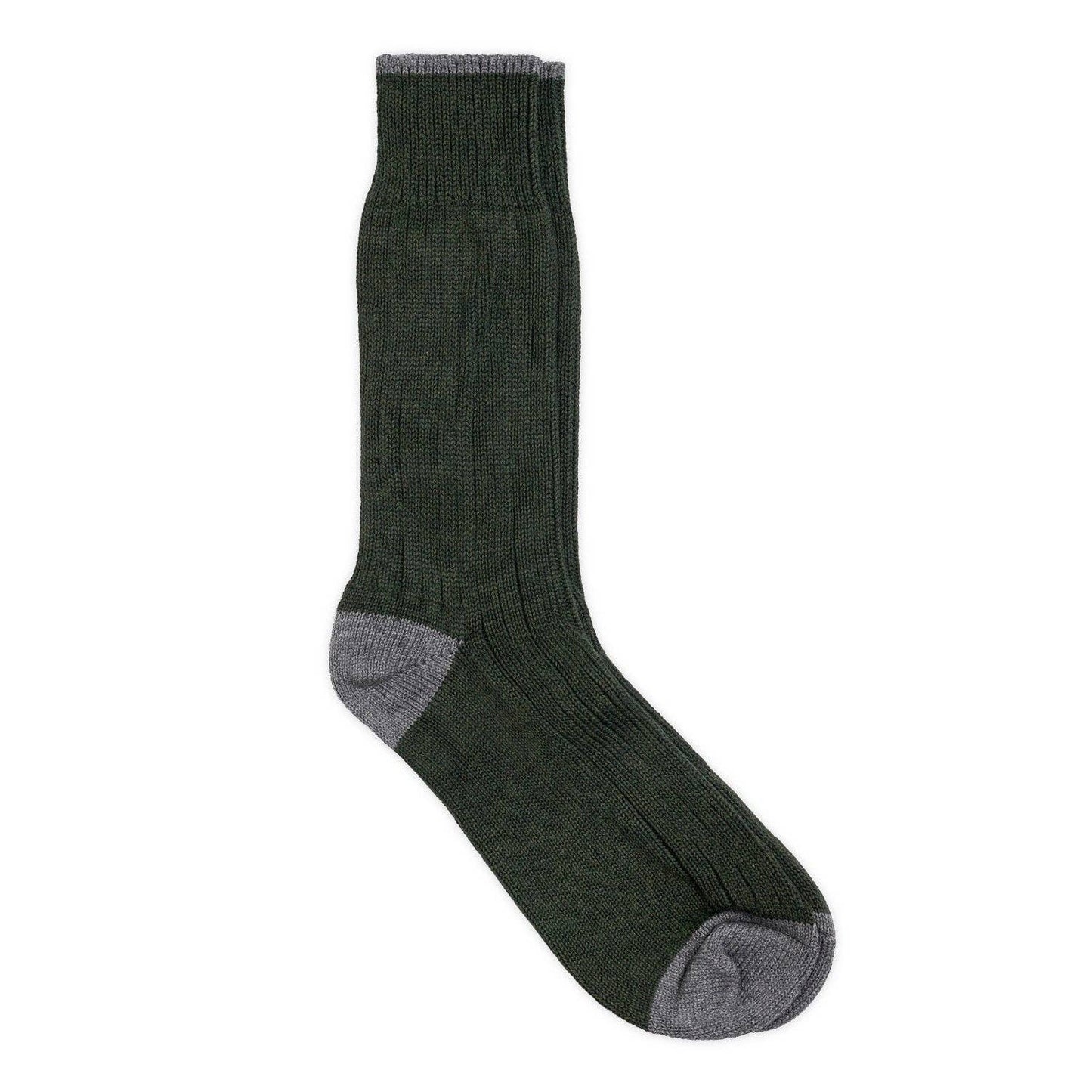 Caburn Organic Cotton Sock: Green