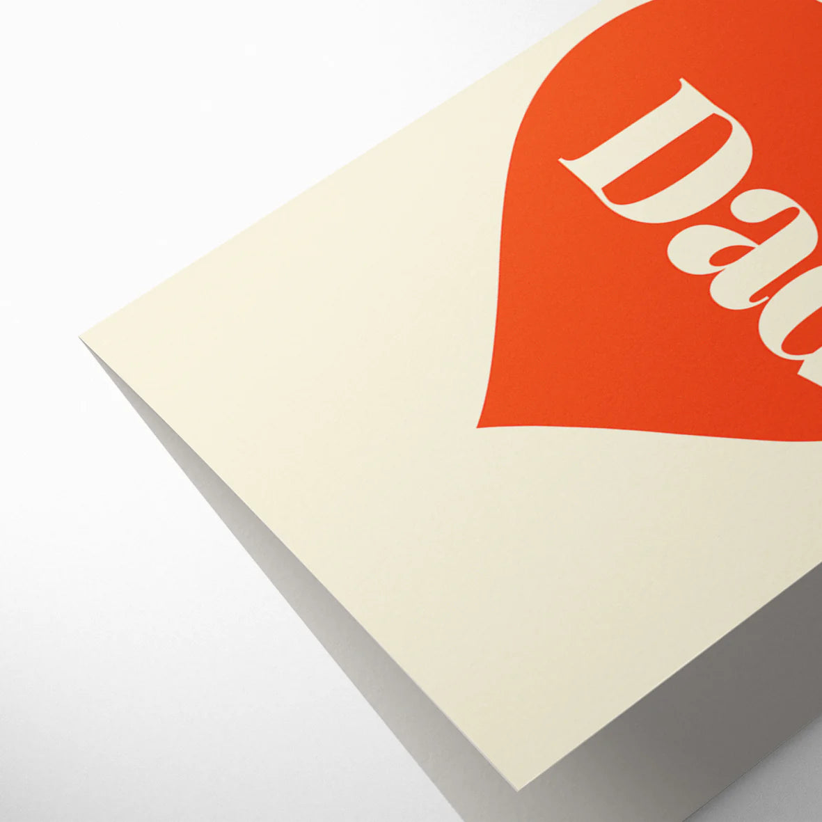 Serif. Love Dad Card