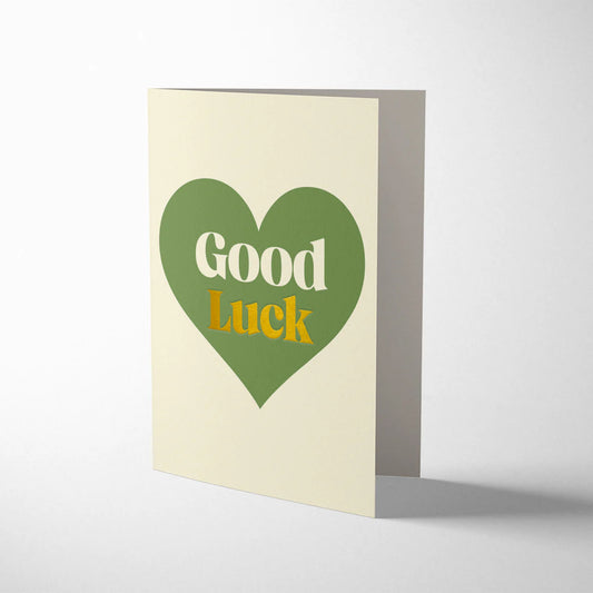 Good Luck Heart Card