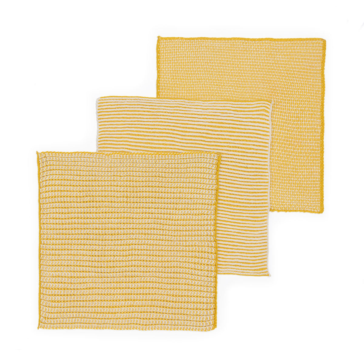 Reusable & Eco-Friendly Cotton Dishcloths: Textured Citrus