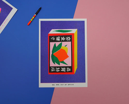 A Japanese Matchstick Box Risoprint