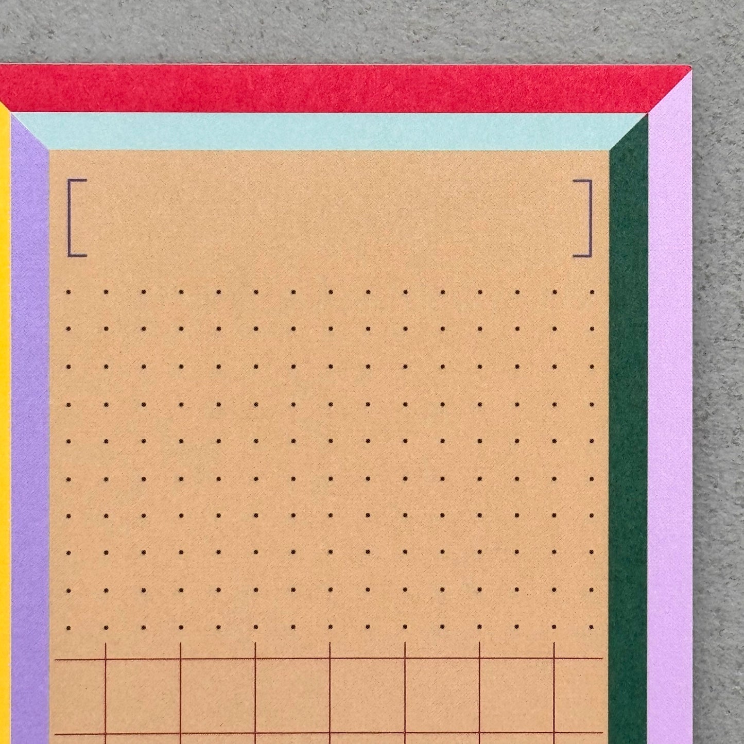 Frame Grid Dots Lined To-Do List Notepad