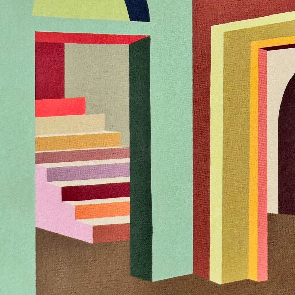 Rug Arch Modern Interior Home Greeting Card