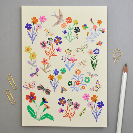 Birds & Butterflies A5 Notebook