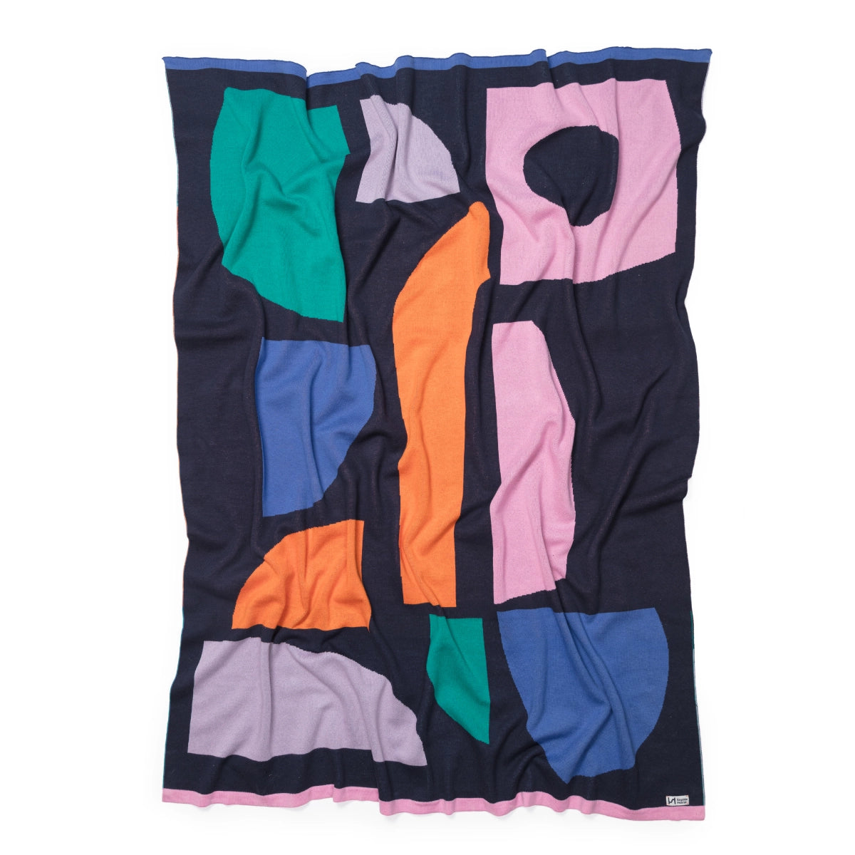Cotton Knit Throw Blanket: Bruten Bright