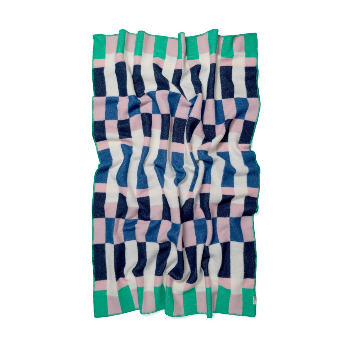 Wool Throw Blanket: Studie Cobalt