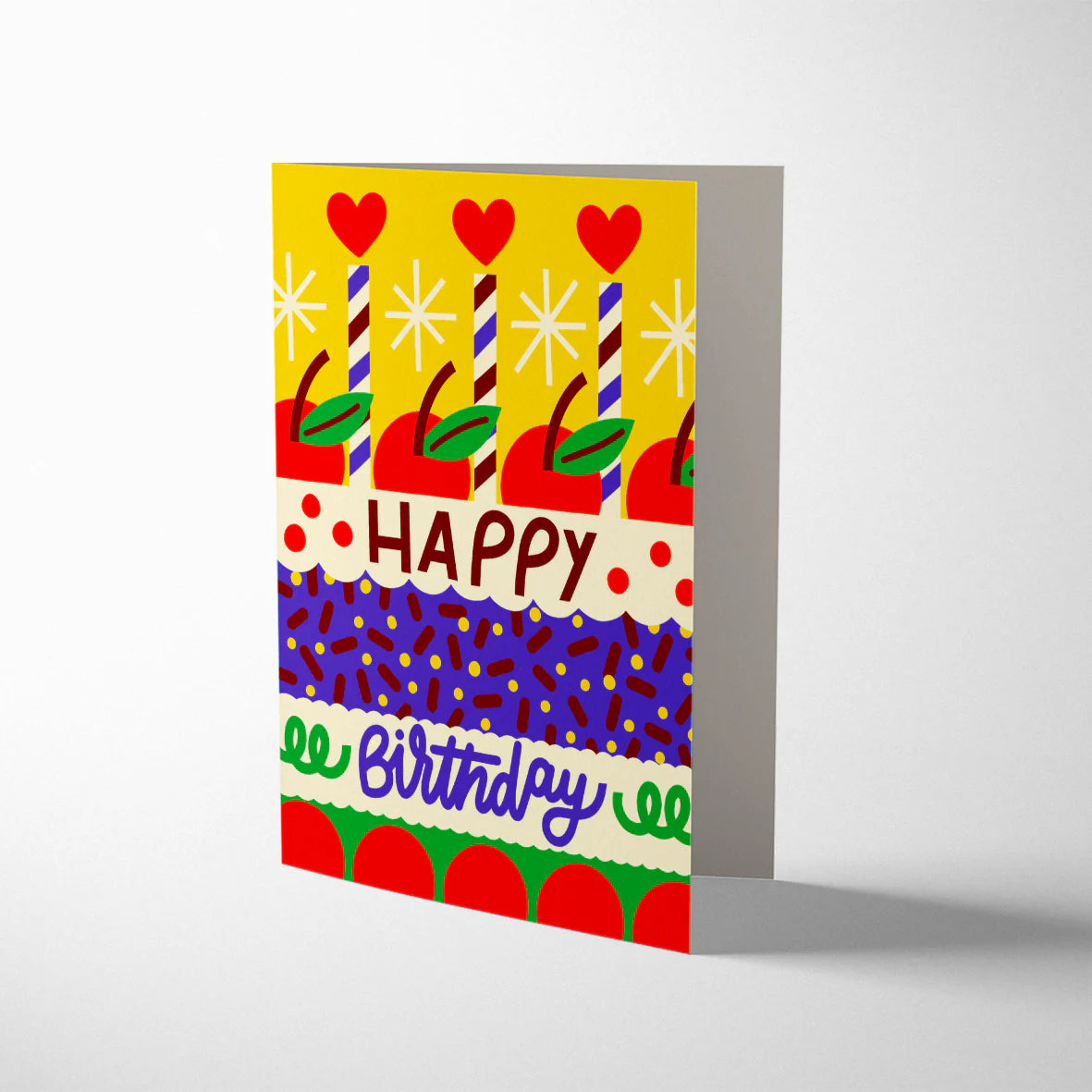 Fruit Cake Birthday Card