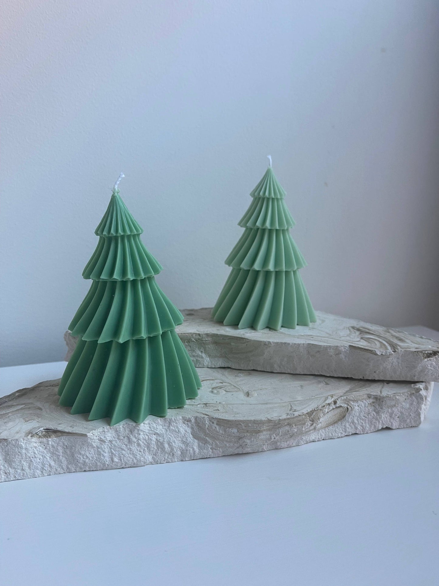Christmas Tree Candle in Mint