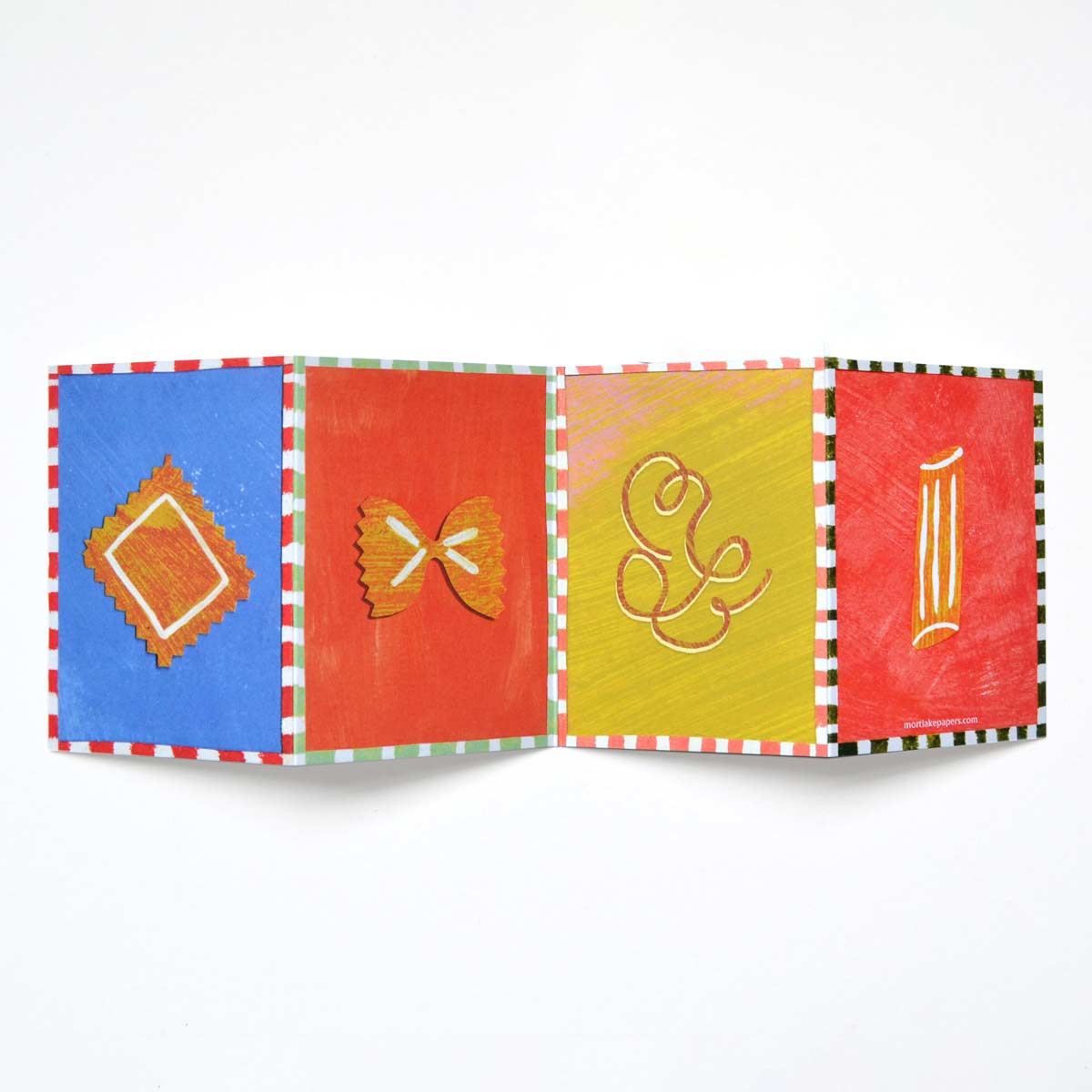 Pasta Concertina Greeting Card