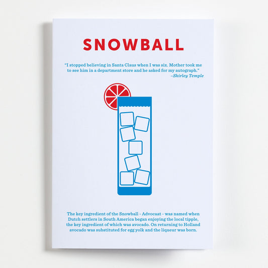 Snowball Christmas Recipe Greetings Card