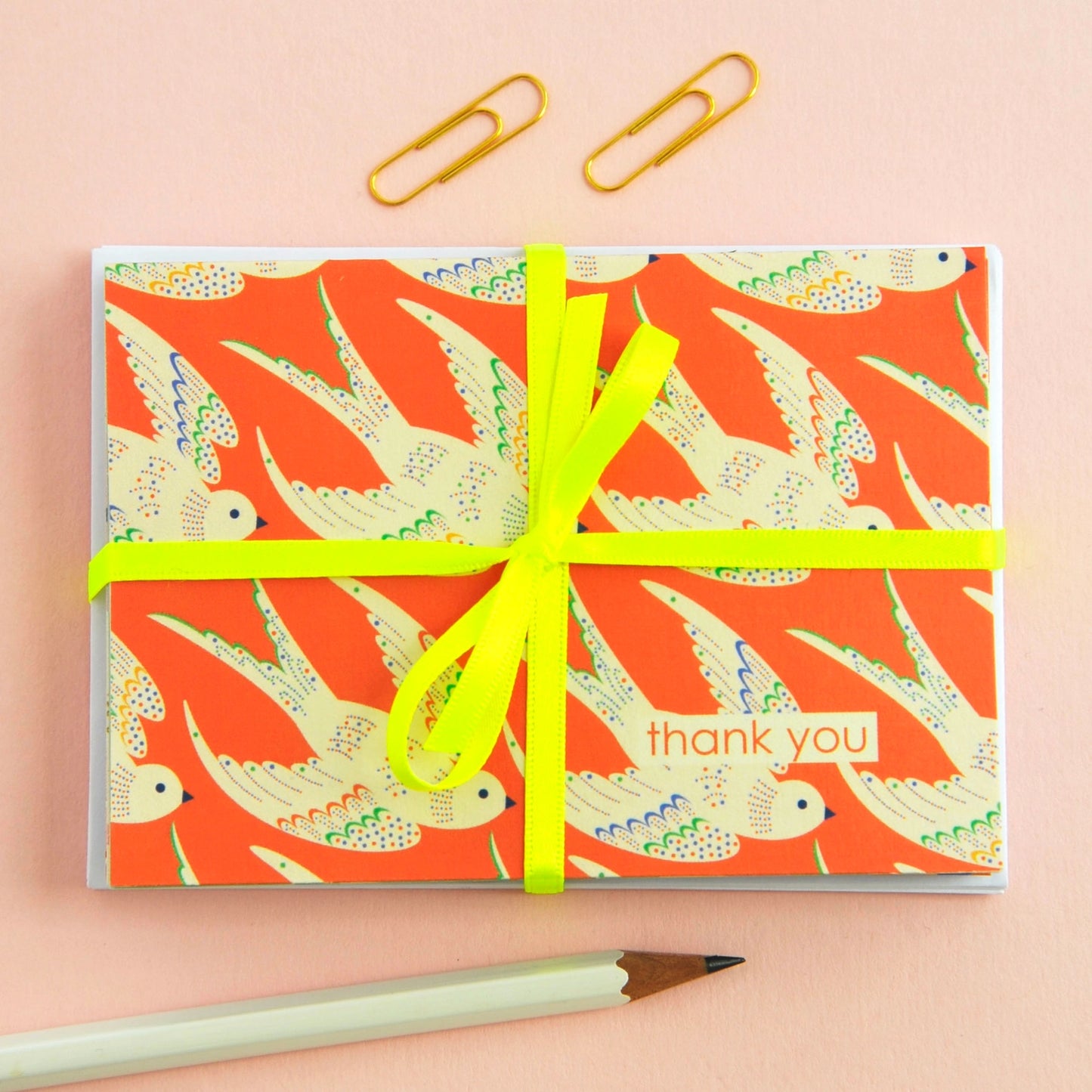 Birds Thank You Card Notecard Set