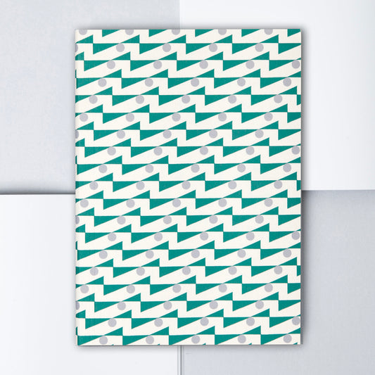 A5 Layflat Notebook Ruled Pages - Enid Ultramarine/Lilac