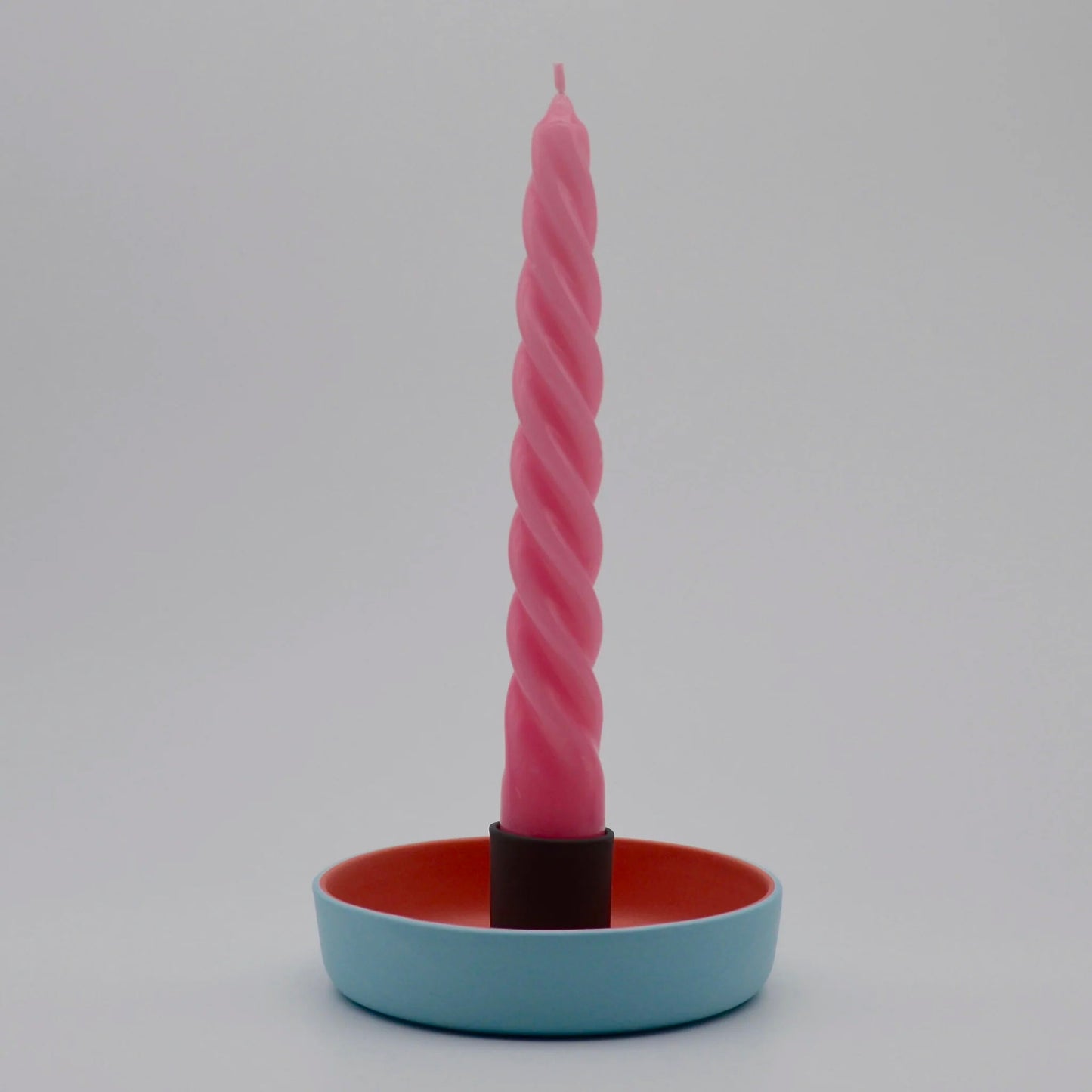 Candle Holder in Blue/Pink/Grey