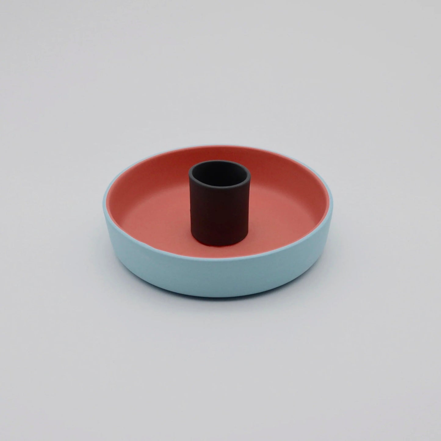 Candle Holder in Blue/Pink/Grey