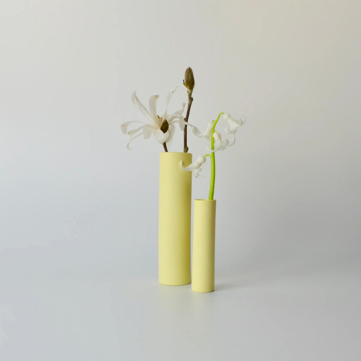 Medium Stem Vase in Naples Yellow