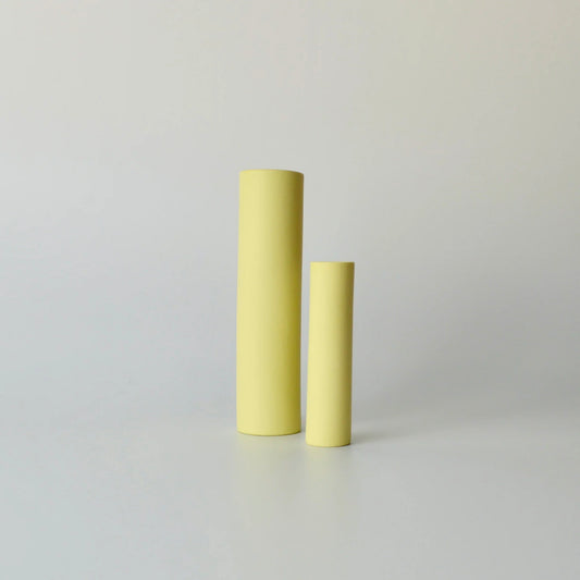 Small Stem Vase in Naples Yellow