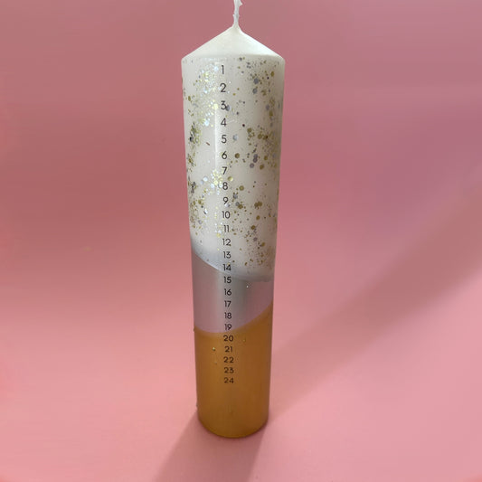 Advent Candle Gilded Silver