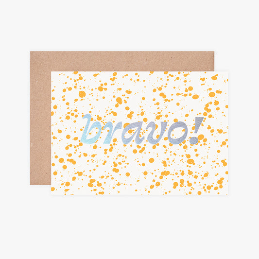 Splatterware Card Bravo!