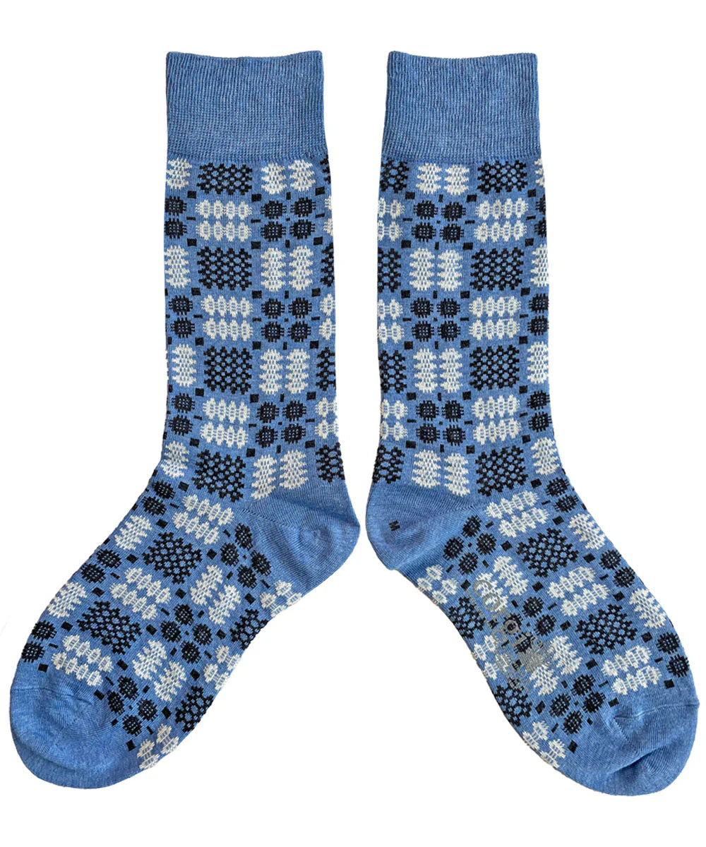 Carthen Socks - Chambray Blue