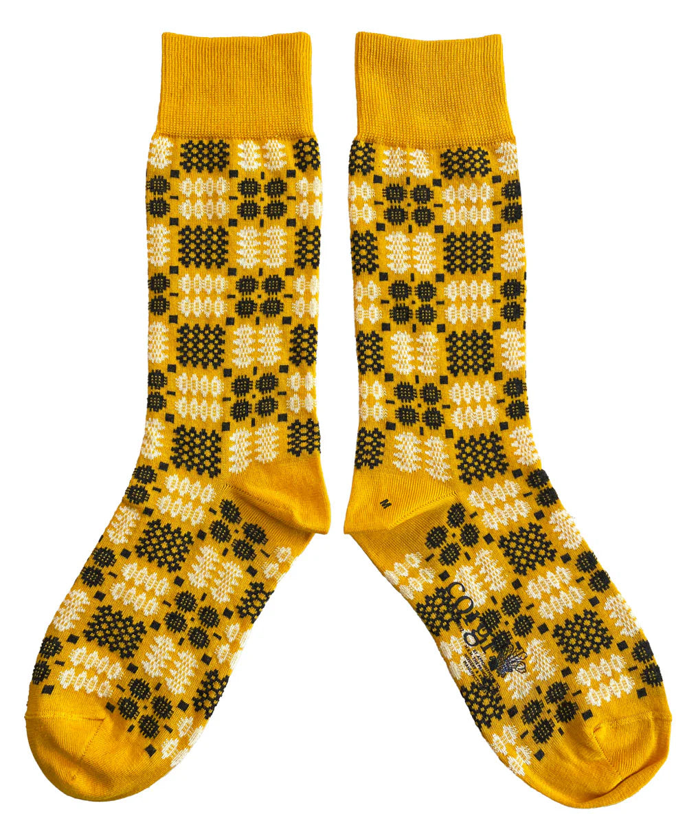 Carthen Socks - Sunset Yellow