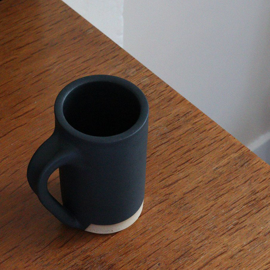 Charcoal Tall Stoneware Mug
