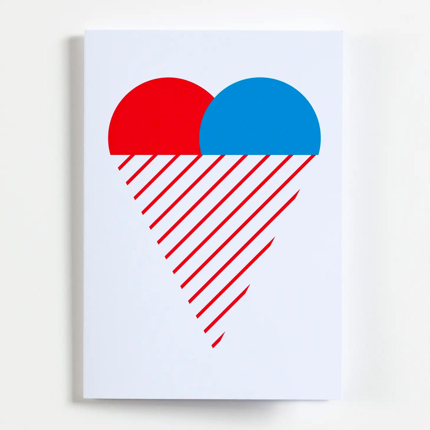 Ice Cream Heart Greetings Card