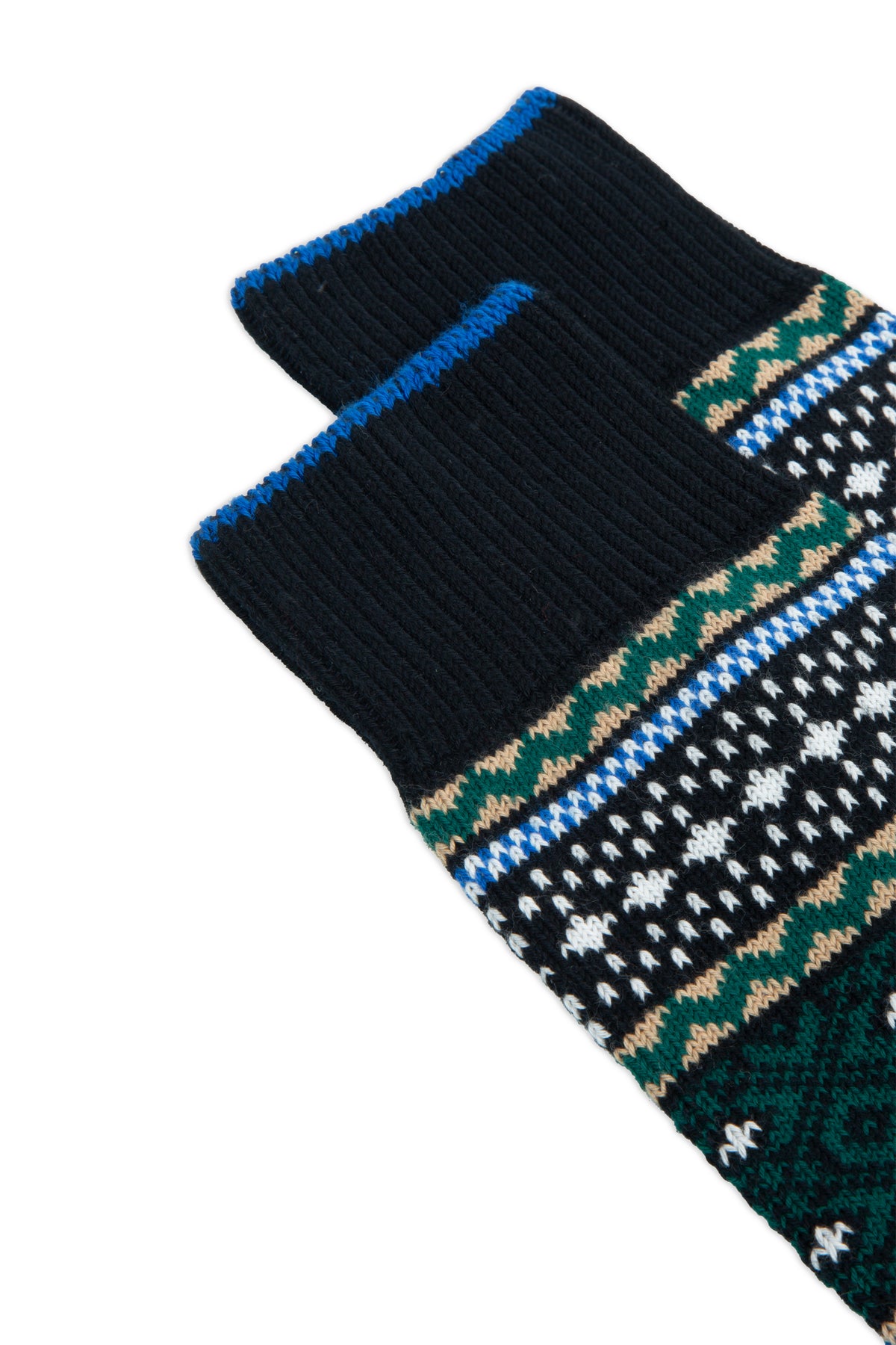 Corvara socks in Aztec Patterned Cotton