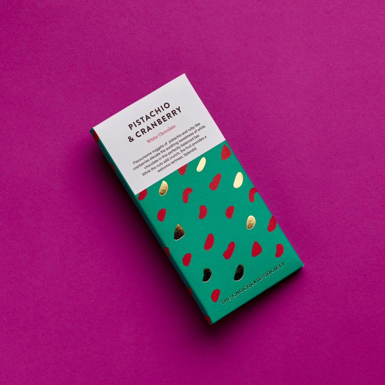 Pistachio & Cranberry Chocolate Bar