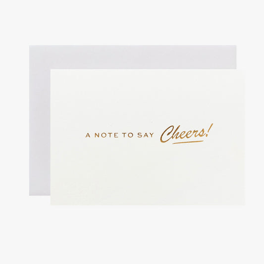 Cheers! Gold Mini Card