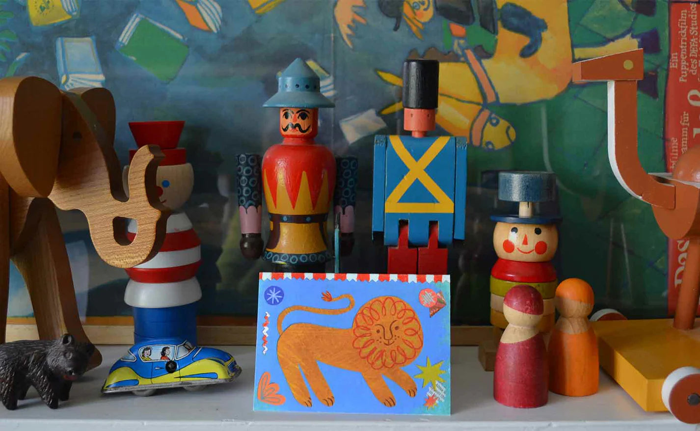 Circus Lion Mini Card