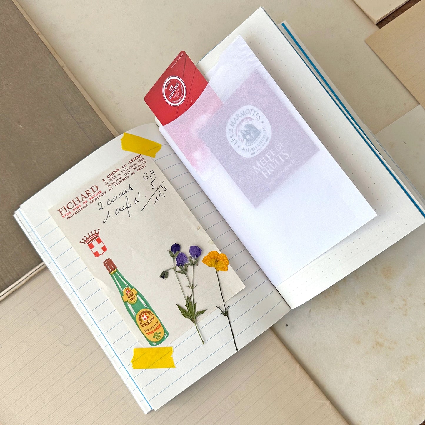 Cycling Journal with Vintage Style Recycled Papers