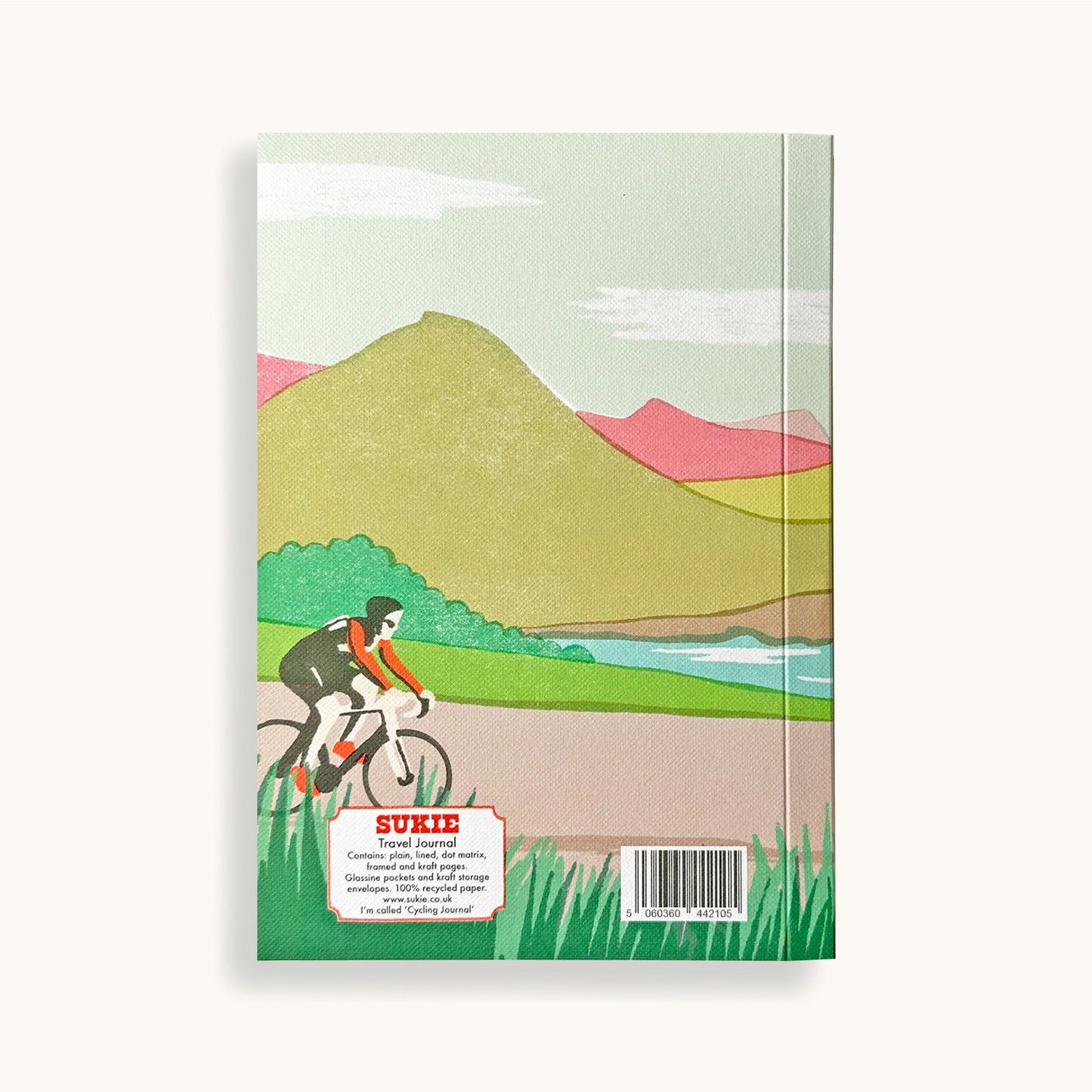 Cycling Journal with Vintage Style Recycled Papers
