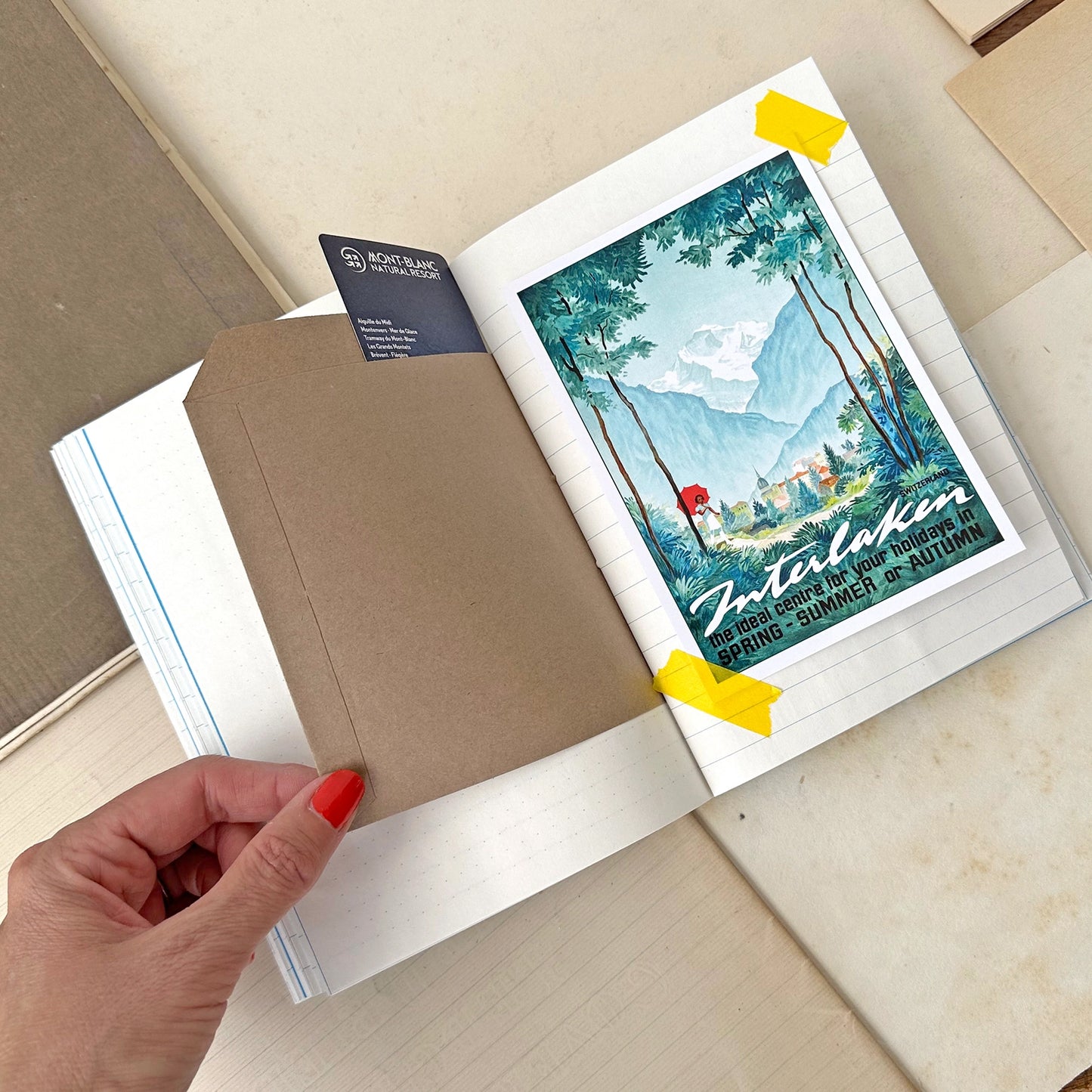 Cycling Journal with Vintage Style Recycled Papers