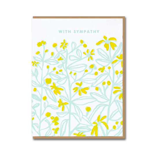 Viney Floral Sympathy Card