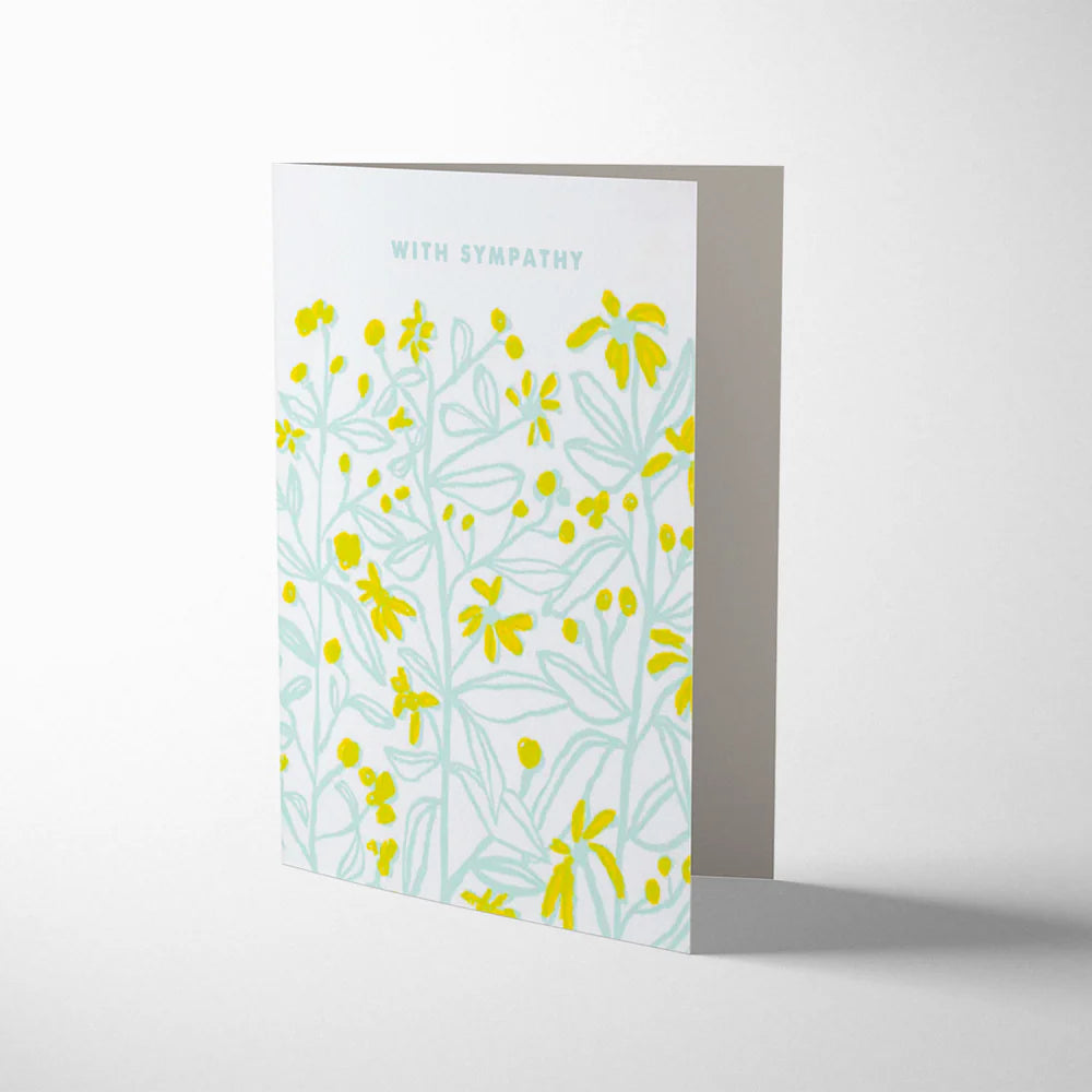 Viney Floral Sympathy Card