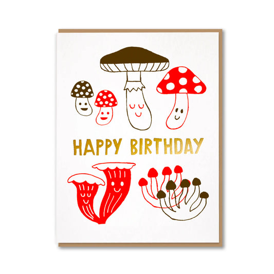 Birthday Mushrooms Card