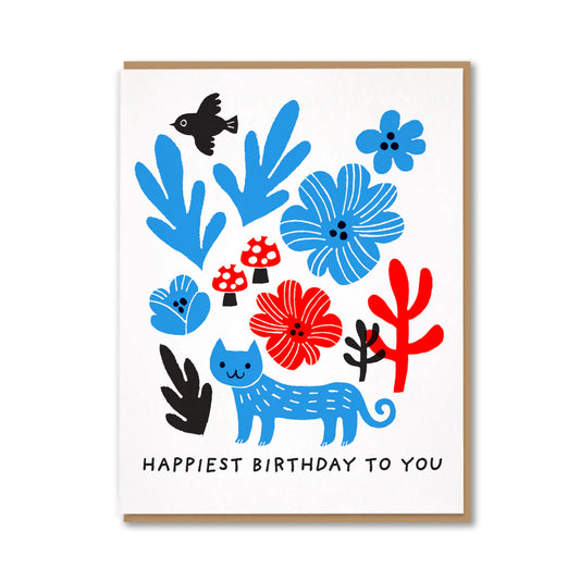 Happiest Birthday Cat Card