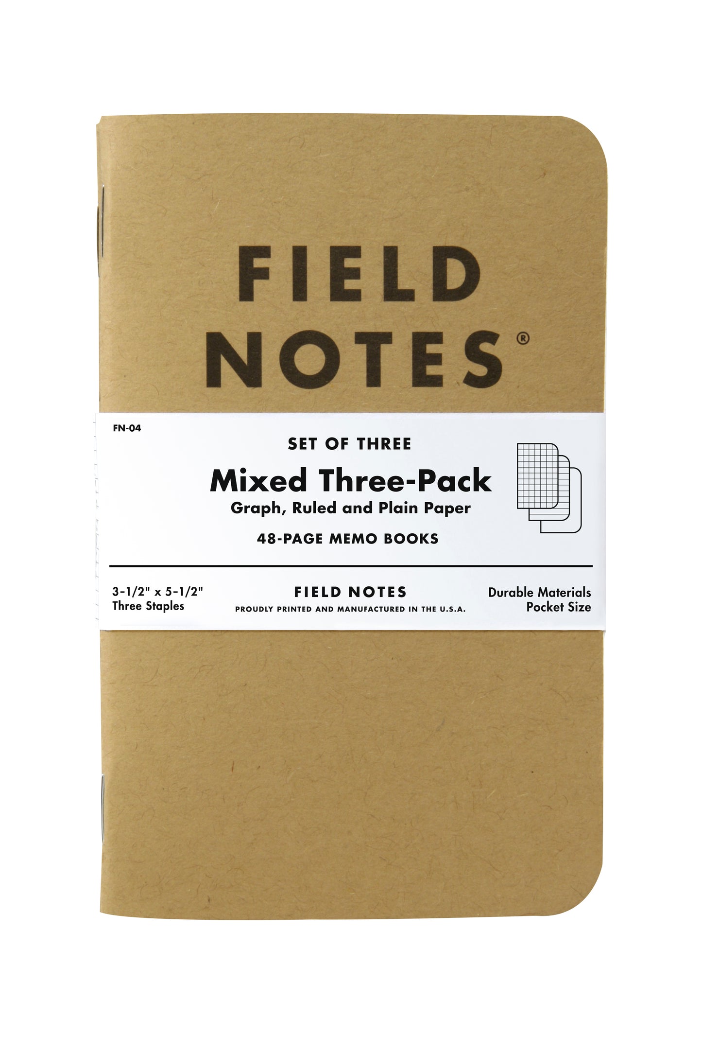 Field Notes Original Kraft - Pack of Three